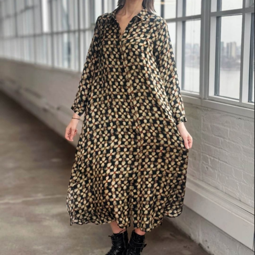 Raag Floral Long Sleeve Dress